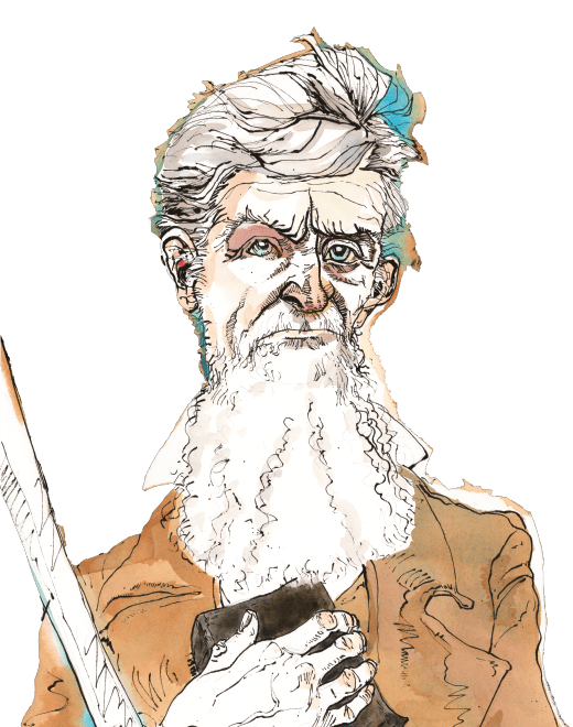 Brad Sneed illustration of John Brown